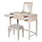 International Concepts Vanity Table with Vanity Bench, Unfinished K-BE-2-DT-2 - alternate 2